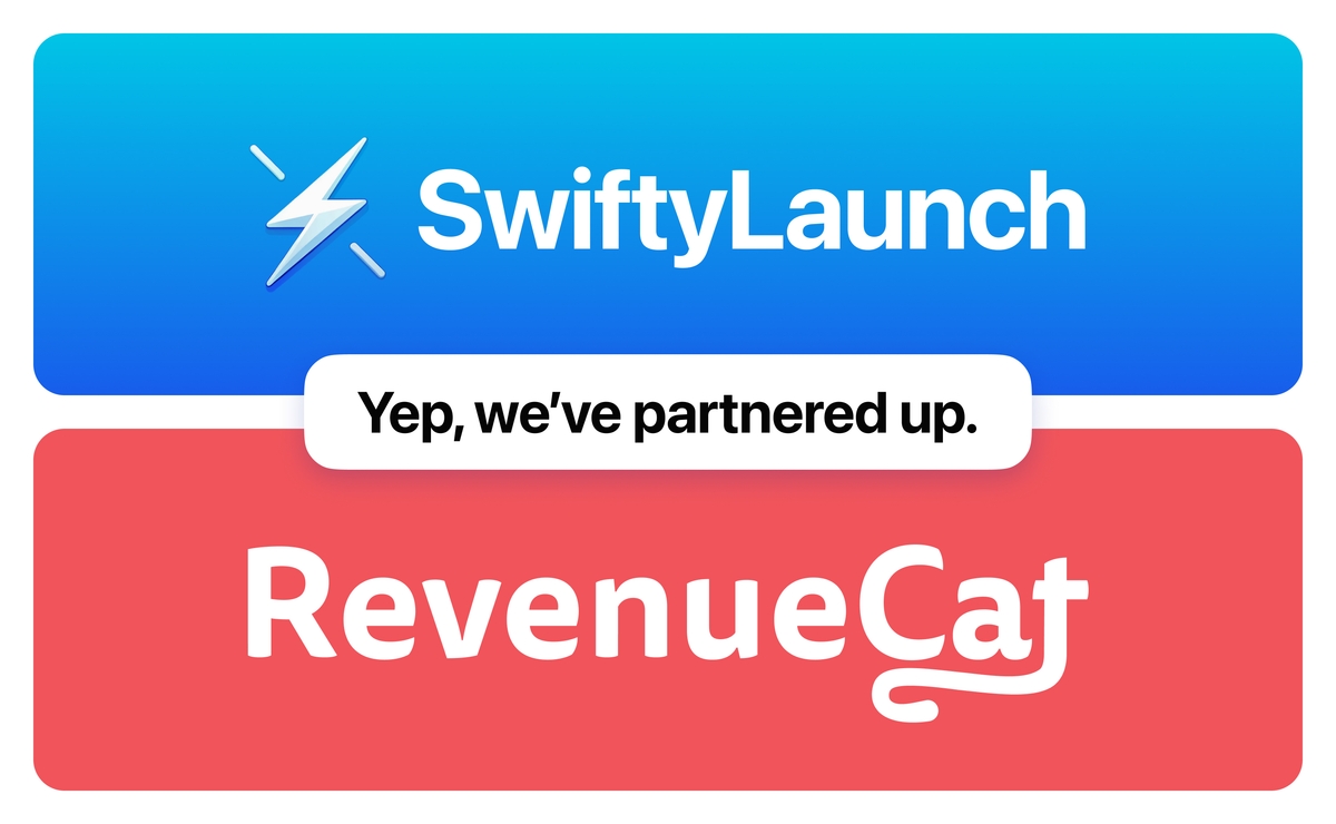 SwiftyLaunch partners with RevenueCat, marking a major milestone and paving the way for exciting future developments…