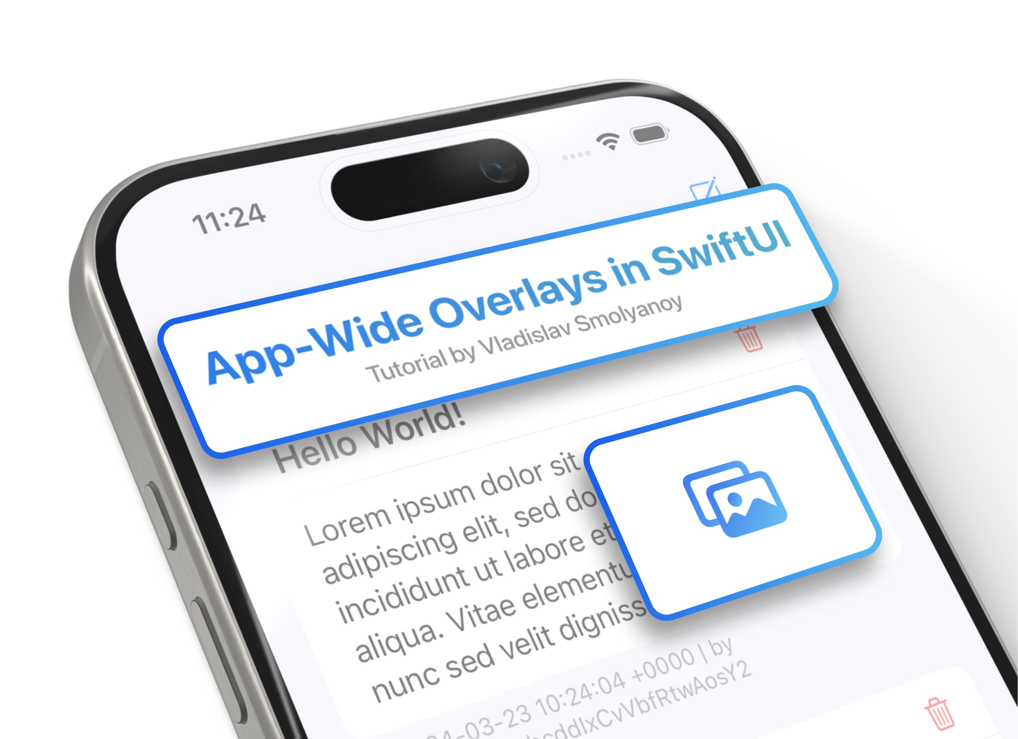 Thumbnail for Tutorial App-Wide Overlays in SwiftUI